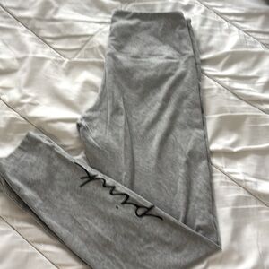 Gray Victoria’s Secret pink leggings